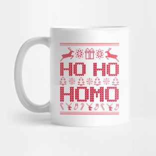 HO HO HOMO Funny Gay Men Lesbian Women Tshirt Mug